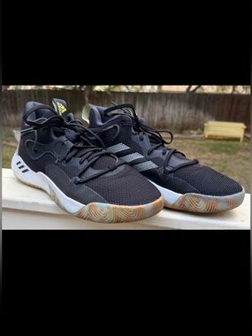 Adidas James Hardin Stepback 3 Bounce Basketball Shoes Size 13 Black